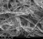 Nanofiber coating on a substrate