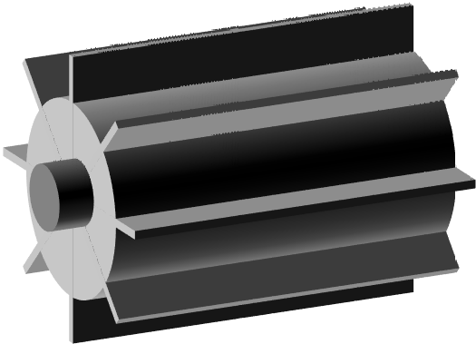 Electrospinning fin collector