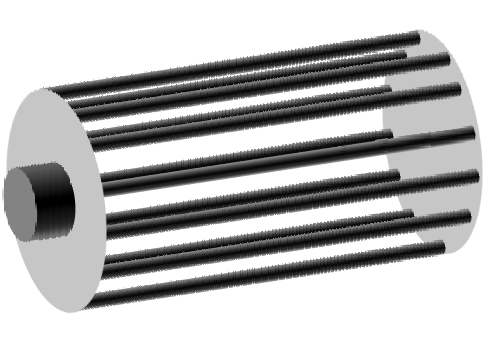 Electrospinning rotating wire drum collector